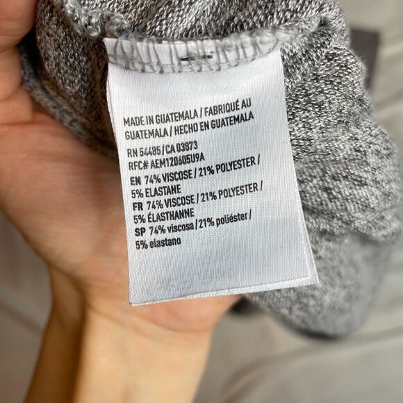 American‎ Eagle Outfitters Soft Knit Wide Leg Lounge Pants Gray Women's Size M - Picture 3 of 4